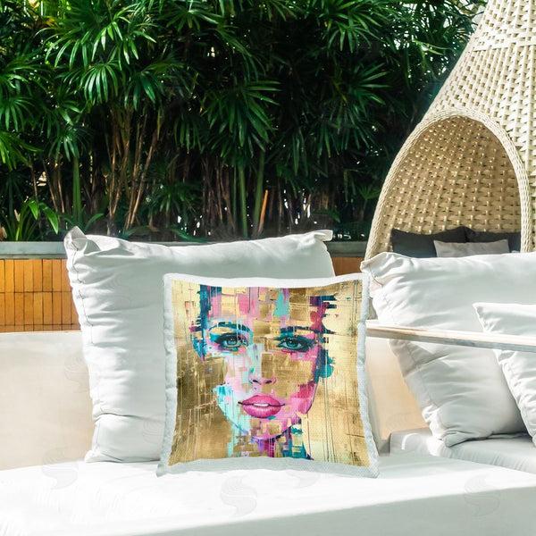 Stupell Industries Svetlana Aleynikova | Bold Hued Radiance Printed Throw Pillow