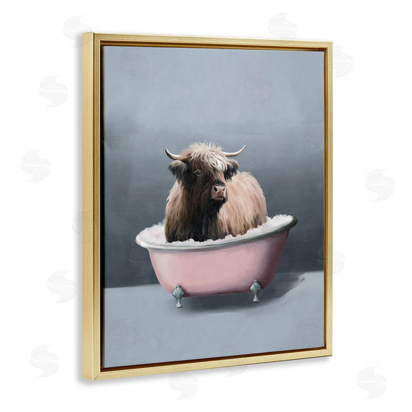 Stupell Industries Svetlana Aleynikova | Buffalo In Pink Tub