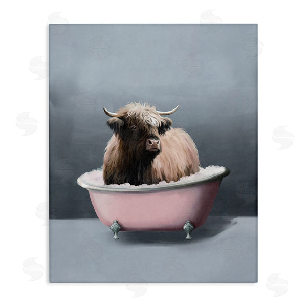 stupell industries Svetlana Aleynikova | Buffalo in Pink Tub