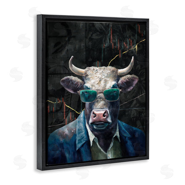 Stupell Industries Svetlana Aleynikova | Bull In Sunglasses