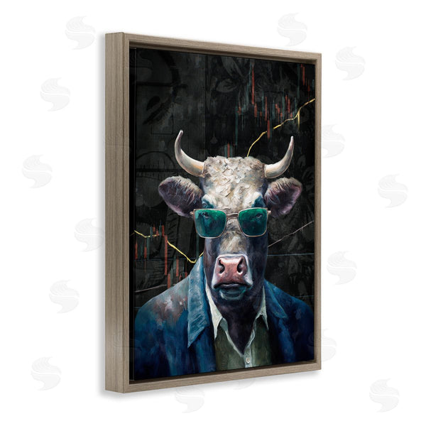 Stupell Industries Svetlana Aleynikova | Bull In Sunglasses