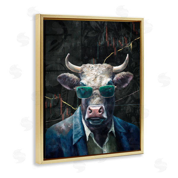 Stupell Industries Svetlana Aleynikova | Bull In Sunglasses