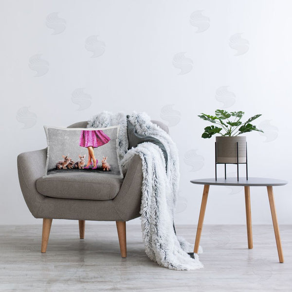 Stupell Industries Svetlana Aleynikova | Chic Woman With Rabbits