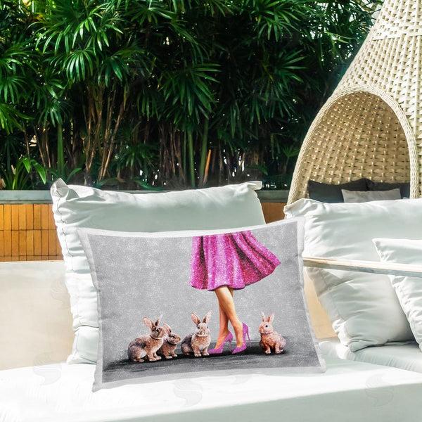 Stupell Industries Svetlana Aleynikova | Chic Woman With Rabbits