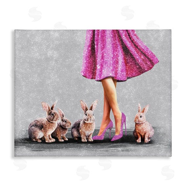 stupell industries Svetlana Aleynikova | Chic Woman with Rabbits