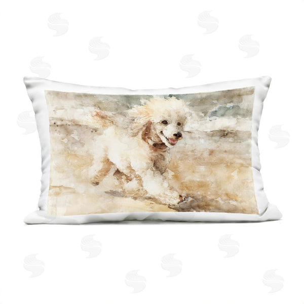Stupell Industries Svetlana Aleynikova | Coastal Breeze & Poodle Throw Pillow