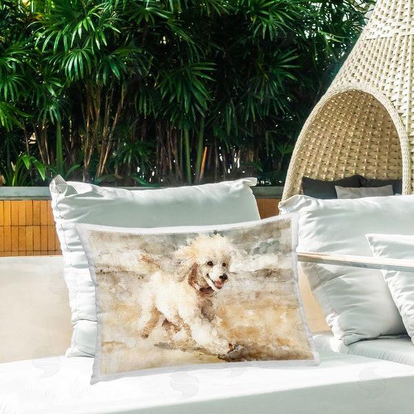 Stupell Industries Svetlana Aleynikova | Coastal Breeze & Poodle Throw Pillow