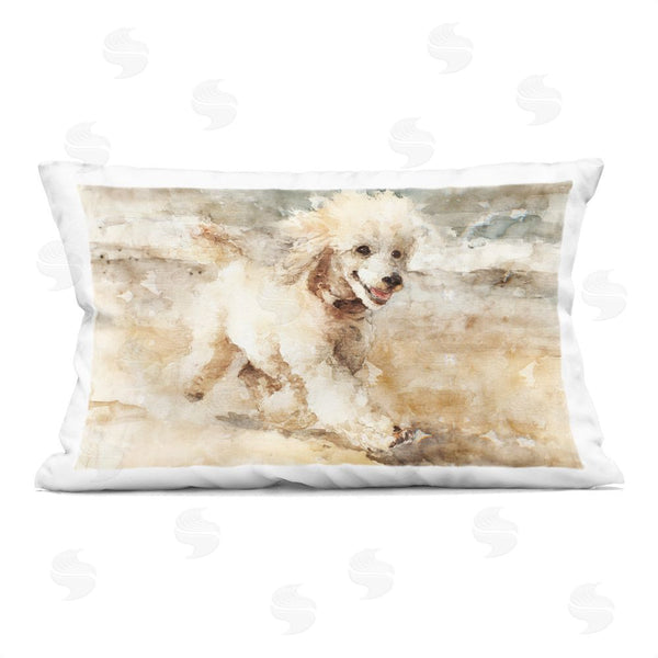 stupell industries Svetlana Aleynikova | Coastal Breeze & Poodle Throw Pillow