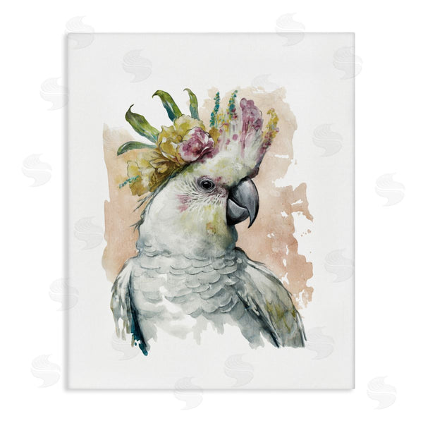 stupell industries Svetlana Aleynikova | Cockatiel with Pink Flower