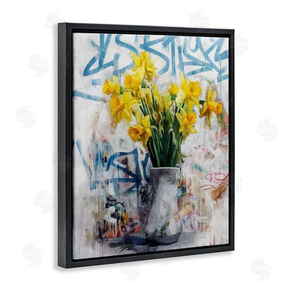 Stupell Industries Svetlana Aleynikova | Color Clash Daffodils & Graffiti Wall Art