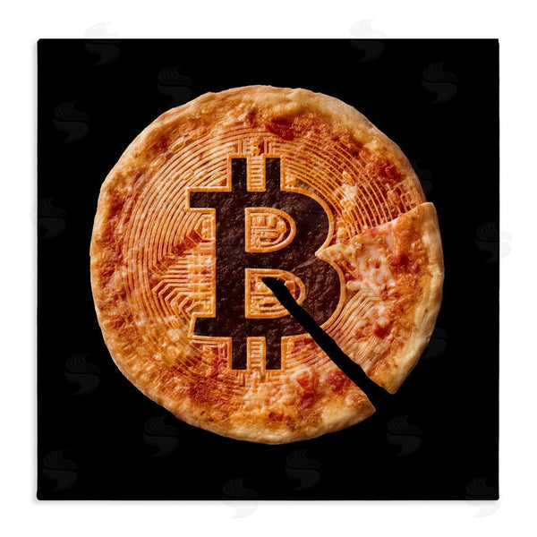 stupell industries Svetlana Aleynikova | Crypto Pizza Slice Wall Art