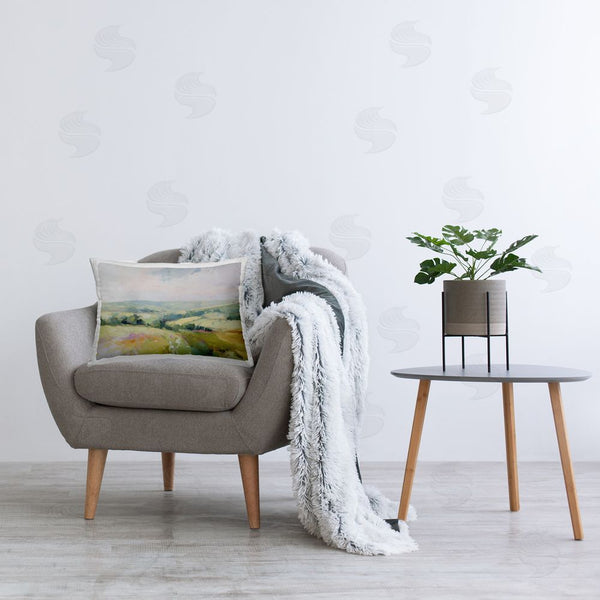 Stupell Industries Svetlana Aleynikova | Endless Green Hills Throw Pillow