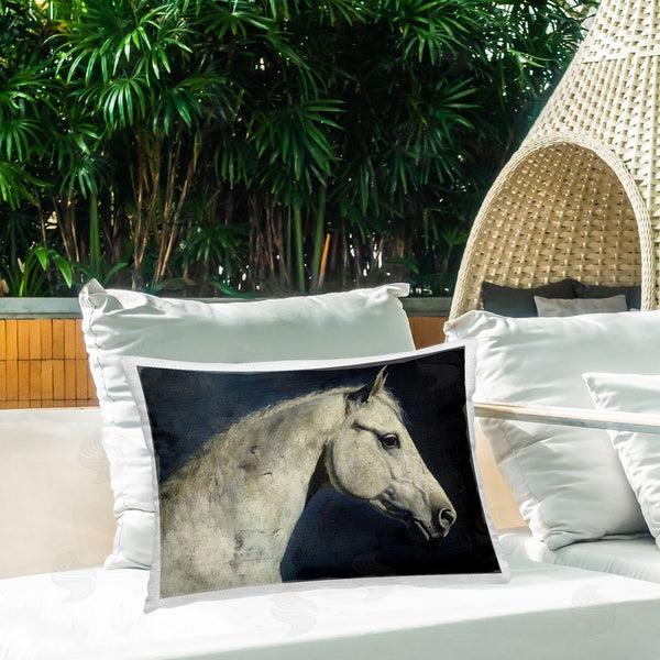 Stupell Industries Svetlana Aleynikova | Equine On The Blue Night Throw Pillow