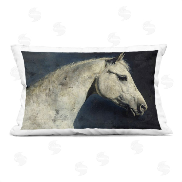 stupell industries Svetlana Aleynikova | Equine On The Blue Night Throw Pillow