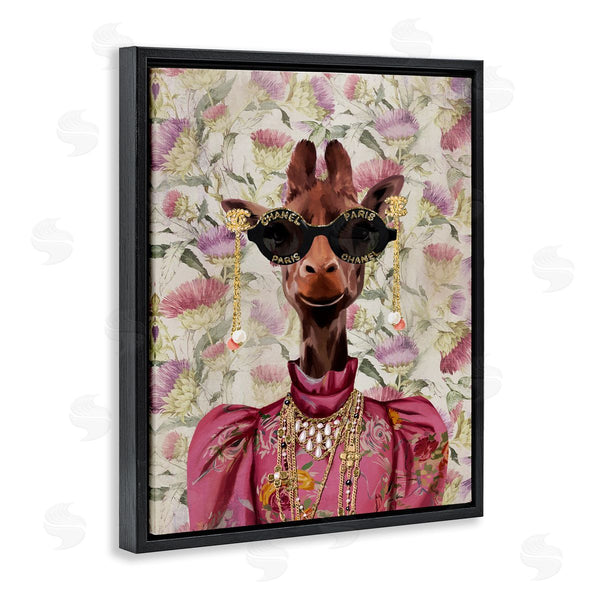 Stupell Industries Svetlana Aleynikova | Fancy Giraffe On Florals