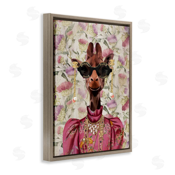 Stupell Industries Svetlana Aleynikova | Fancy Giraffe On Florals