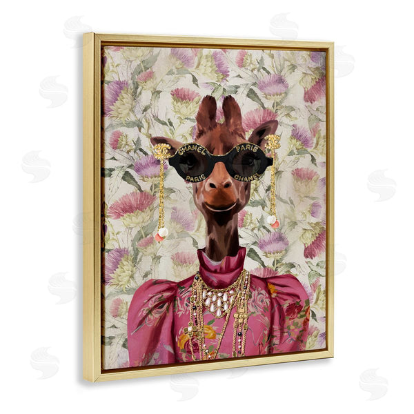 Stupell Industries Svetlana Aleynikova | Fancy Giraffe On Florals