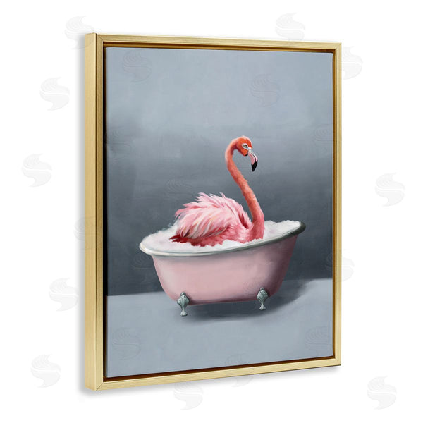 Stupell Industries Svetlana Aleynikova | Flamingo In Bathtub