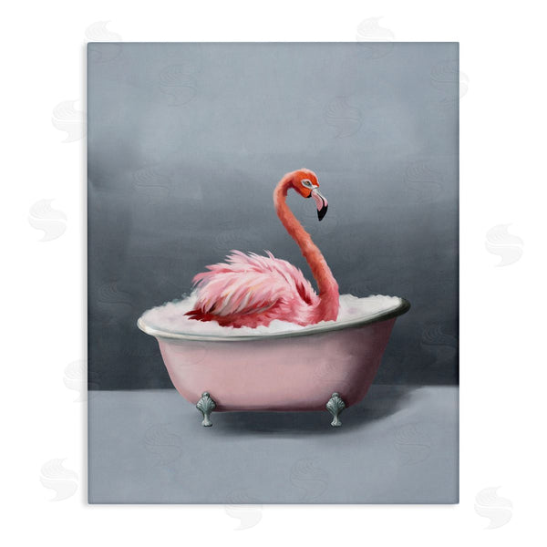 stupell industries Svetlana Aleynikova | Flamingo in Bathtub