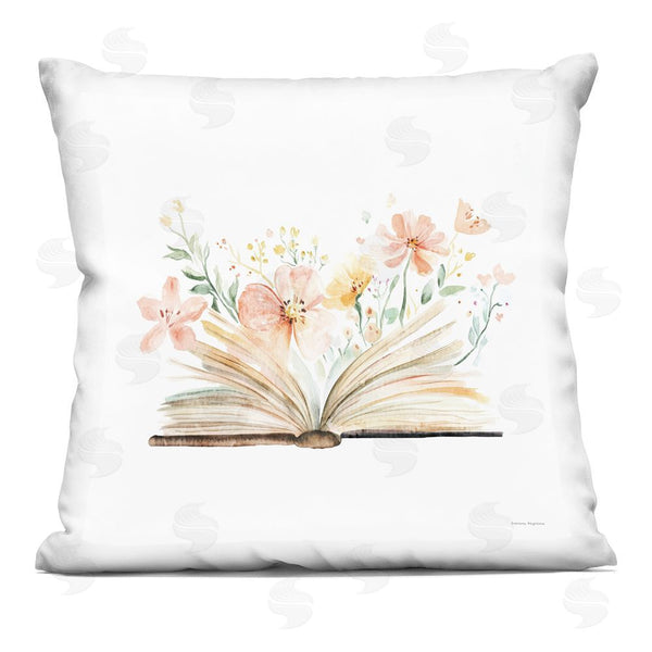 stupell industries Svetlana Aleynikova | Floral Flourishing Words Throw Pillow