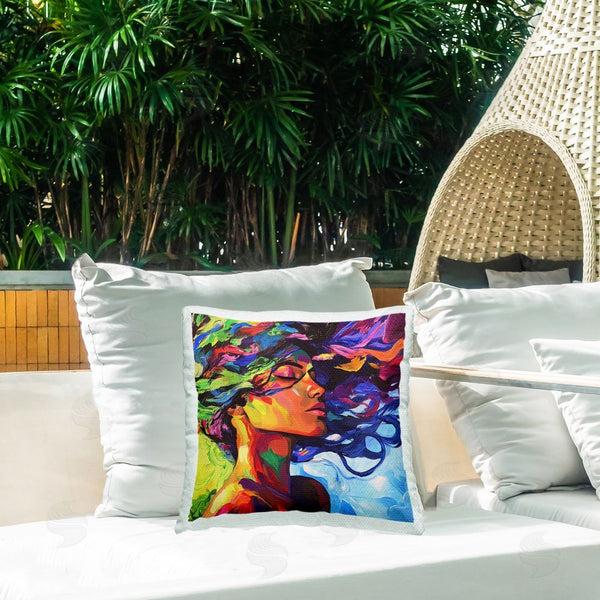Stupell Industries Svetlana Aleynikova | Flowing Whirlwind Of Colors Throw Pillow