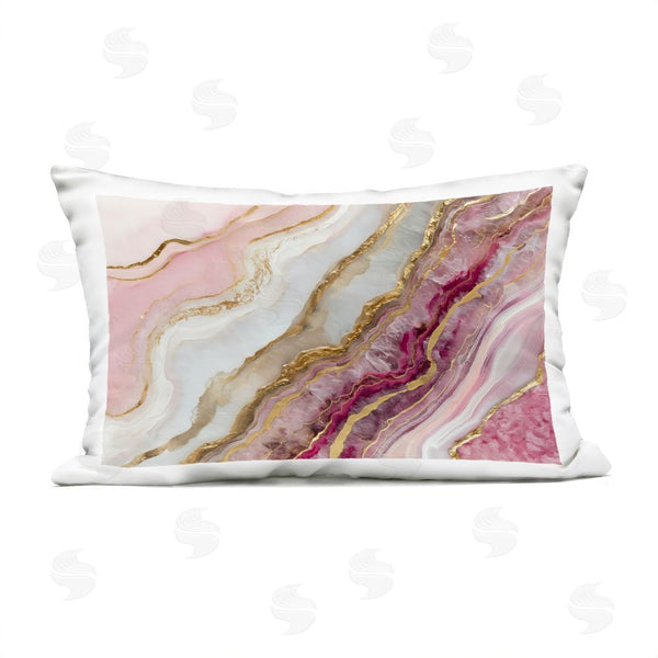 Stupell Industries Svetlana Aleynikova | Frozen Petal Stone Throw Pillow