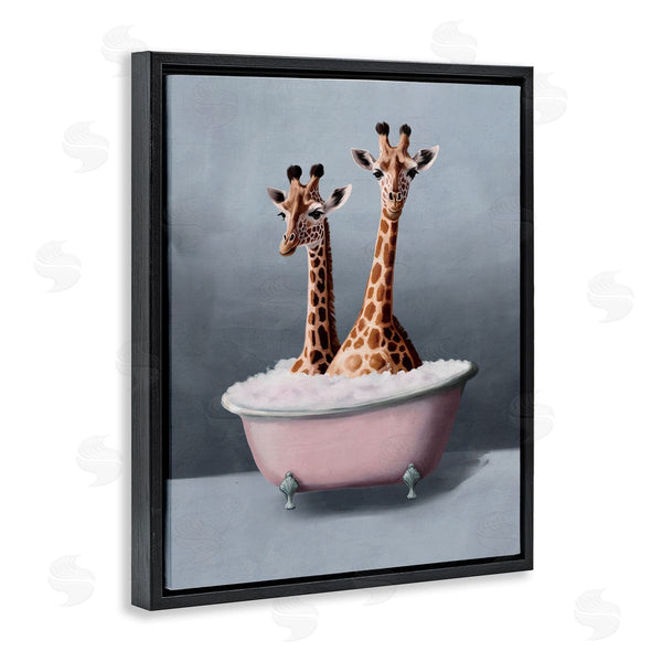 Stupell Industries Svetlana Aleynikova | Giraffe Pair In Tub
