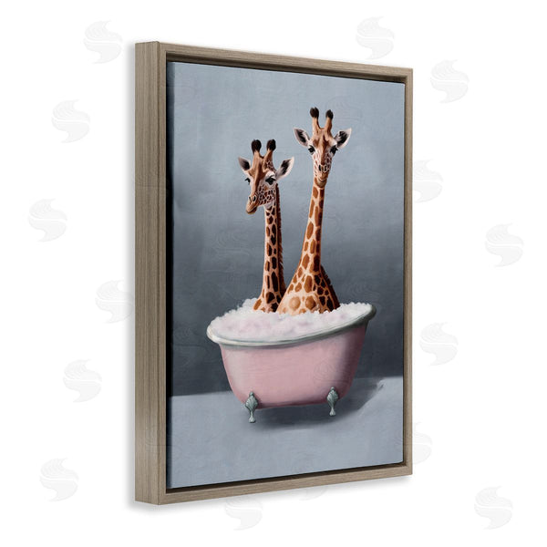 Stupell Industries Svetlana Aleynikova | Giraffe Pair In Tub