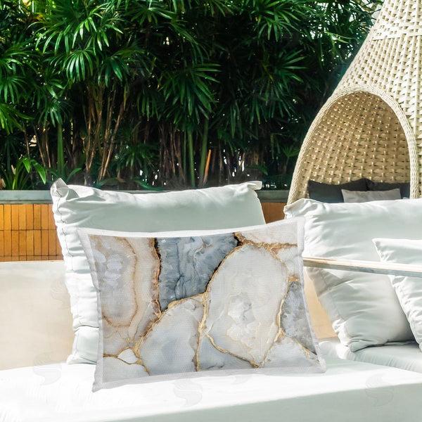 Stupell Industries Svetlana Aleynikova | Golden Vein Quartz Throw Pillow