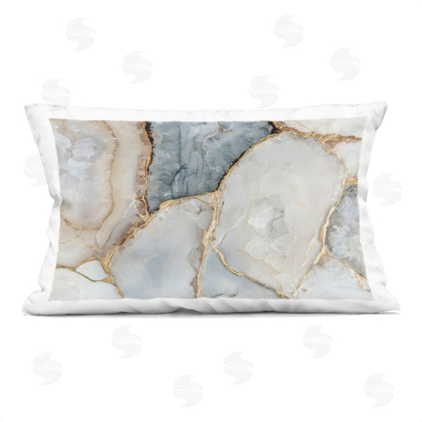 stupell industries Svetlana Aleynikova | Golden Vein Quartz Throw Pillow