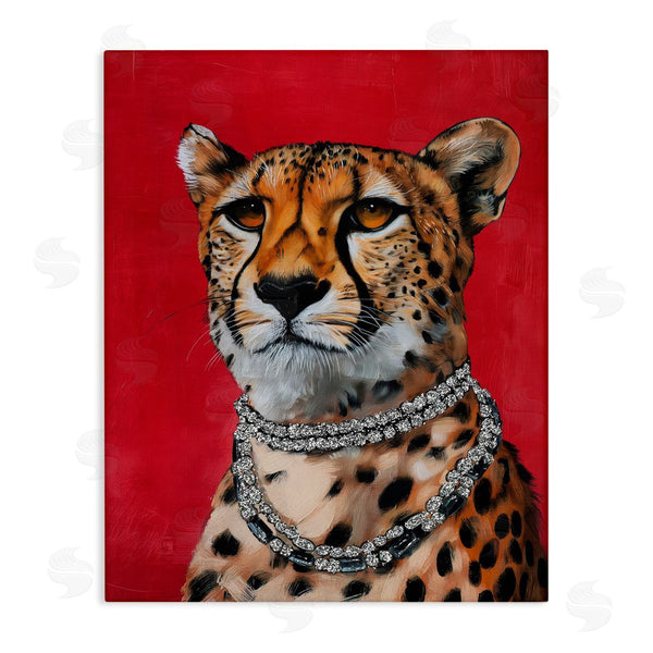 stupell industries Svetlana Aleynikova | Leopard Royalty with Necklace