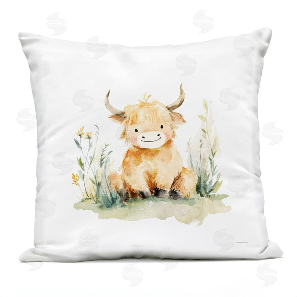 Stupell Industries Svetlana Aleynikova | Little Highland Calf Throw Pillow