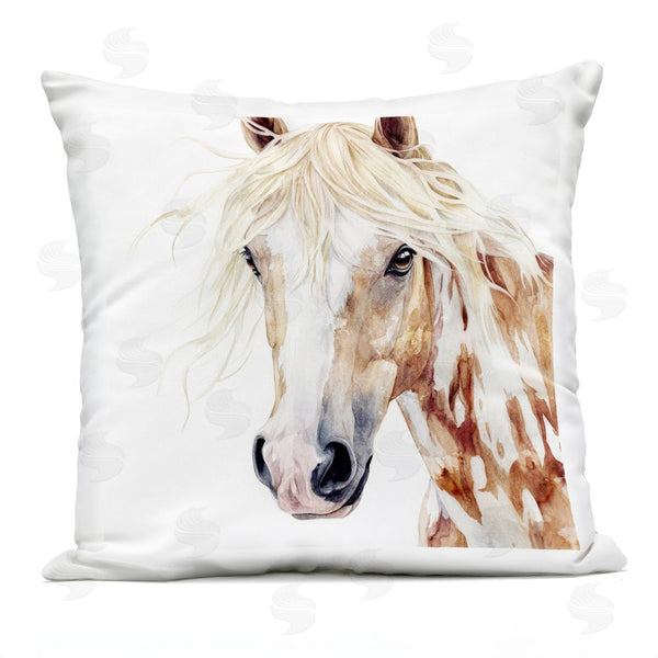 Stupell Industries Svetlana Aleynikova | Majestic Mane Spotted Horse Throw Pillow