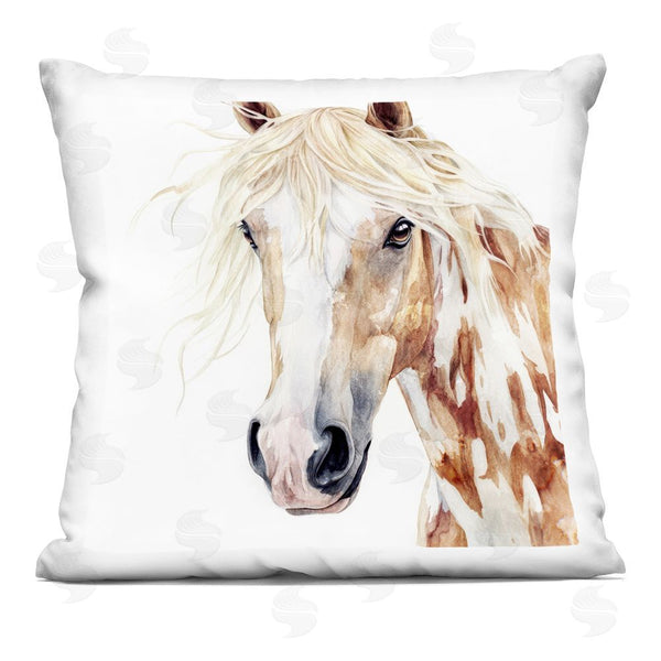 stupell industries Svetlana Aleynikova | Majestic Mane Spotted Horse Throw Pillow