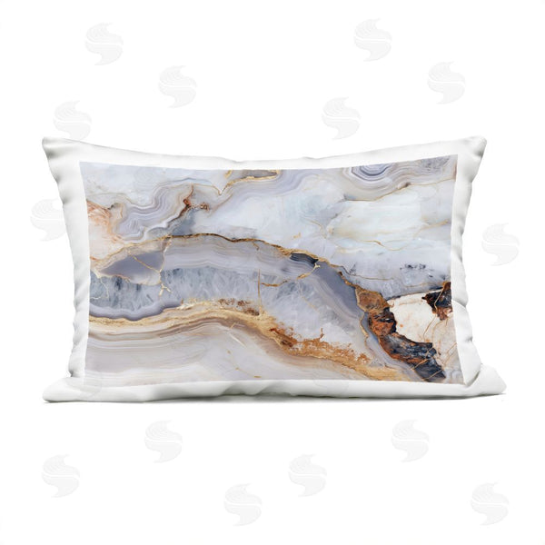 Stupell Industries Svetlana Aleynikova | Marbled Gold Stone Throw Pillow