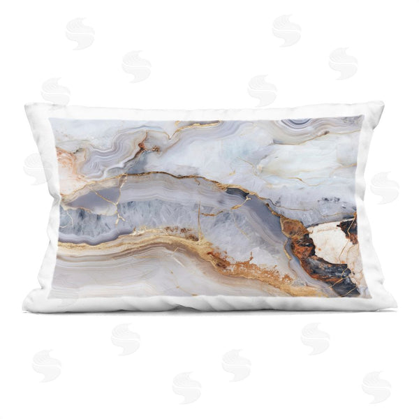 stupell industries Svetlana Aleynikova | Marbled Gold Stone Throw Pillow