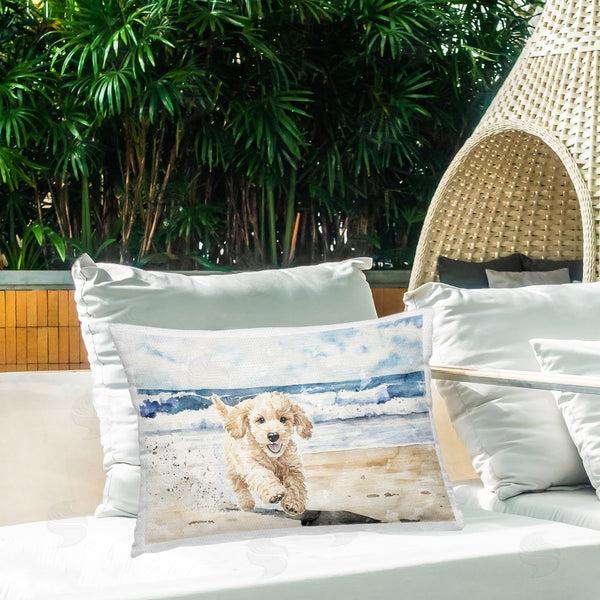 Stupell Industries Svetlana Aleynikova | Ocean's Best Friend Pup Throw Pillow
