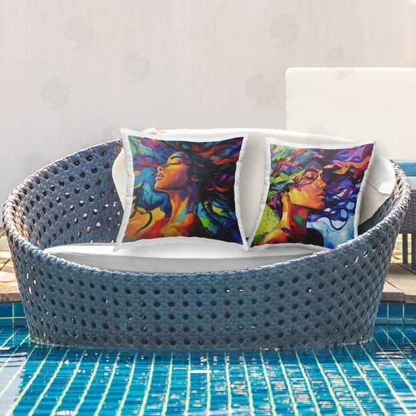 Stupell Industries Svetlana Aleynikova | Radiant Flow Of Colors Throw Pillow