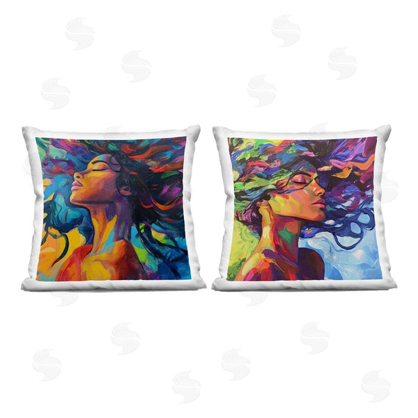 stupell industries Svetlana Aleynikova | Radiant Flow Of Colors Throw Pillow