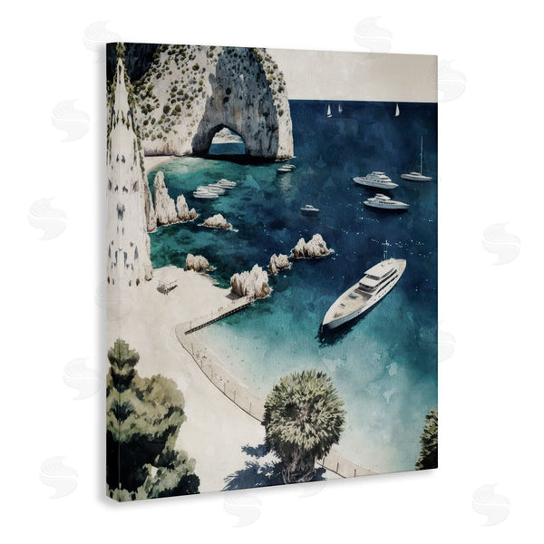 Stupell Industries Svetlana Aleynikova | Rocky Coast Boats