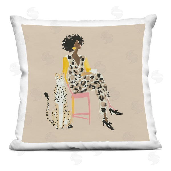 stupell industries Svetlana Aleynikova | Savage Chic Elegance Throw Pillow