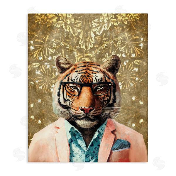 stupell industries Svetlana Aleynikova | Stylish Tiger Gold Wall