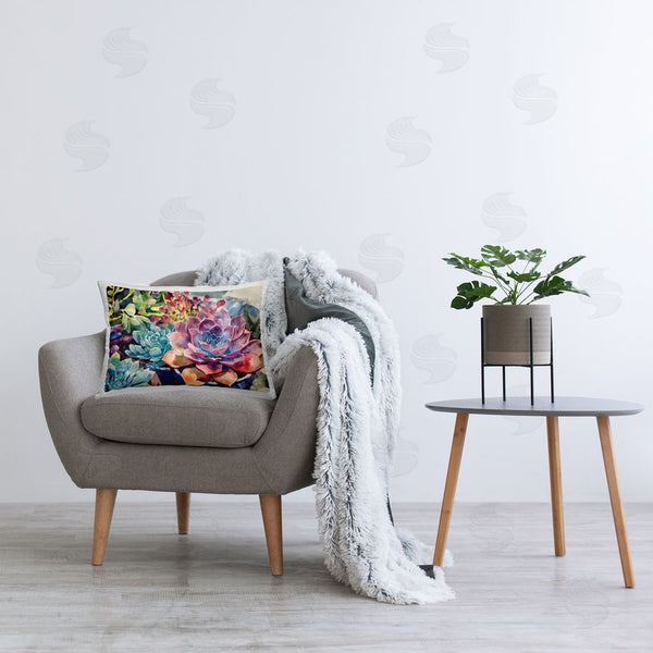 Stupell Industries Svetlana Aleynikova | Sun Kissed Succulents Throw Pillow