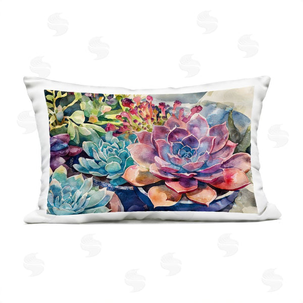 Stupell Industries Svetlana Aleynikova | Sun Kissed Succulents Throw Pillow