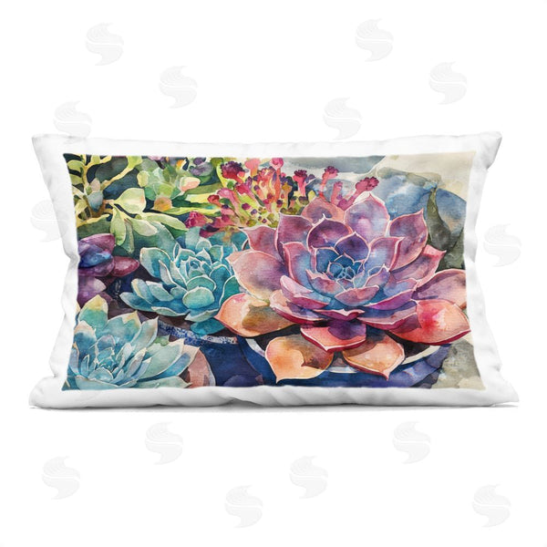 stupell industries Svetlana Aleynikova | Sun Kissed Succulents Throw Pillow