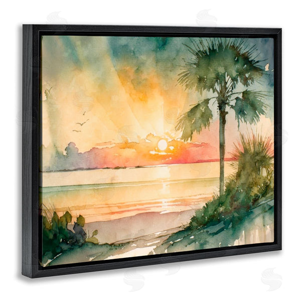 Stupell Industries Svetlana Aleynikova | Sunrise Through Palms