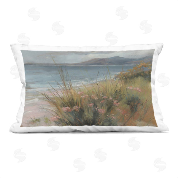stupell industries Svetlana Aleynikova | The Green Valley Beach Throw Pillow