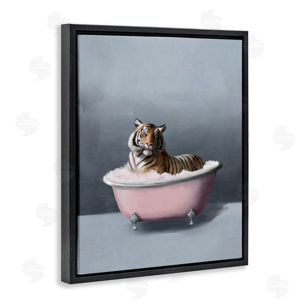 Stupell Industries Svetlana Aleynikova | Tiger In The Bathtub