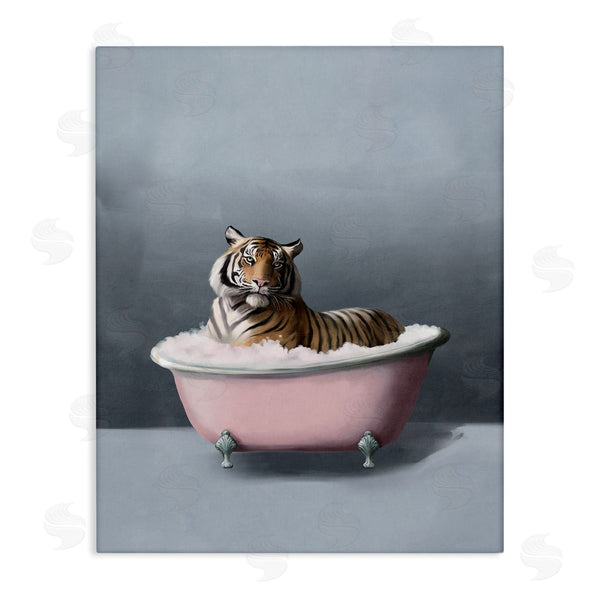 stupell industries Svetlana Aleynikova | Tiger in the Bathtub