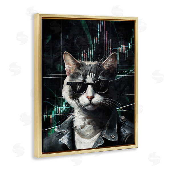 Stupell Industries Svetlana Aleynikova | Trendy Cat Sunglasses